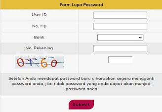 form lupa password