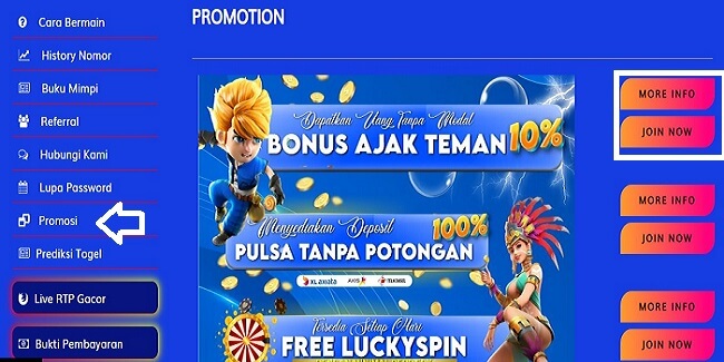 menu promosi