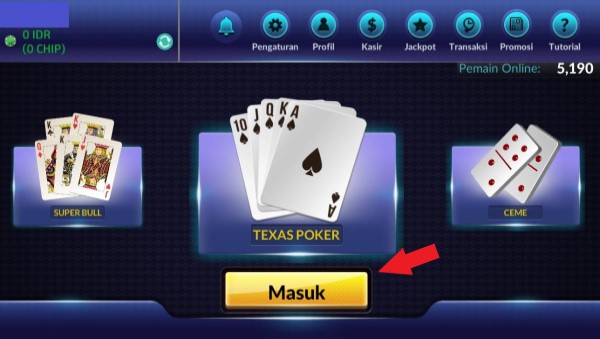 Dashboard IDN Poker Apk